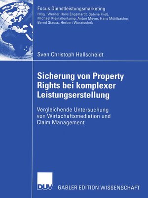 cover image of Sicherung von Property Rights bei komplexer Leistungserstellung